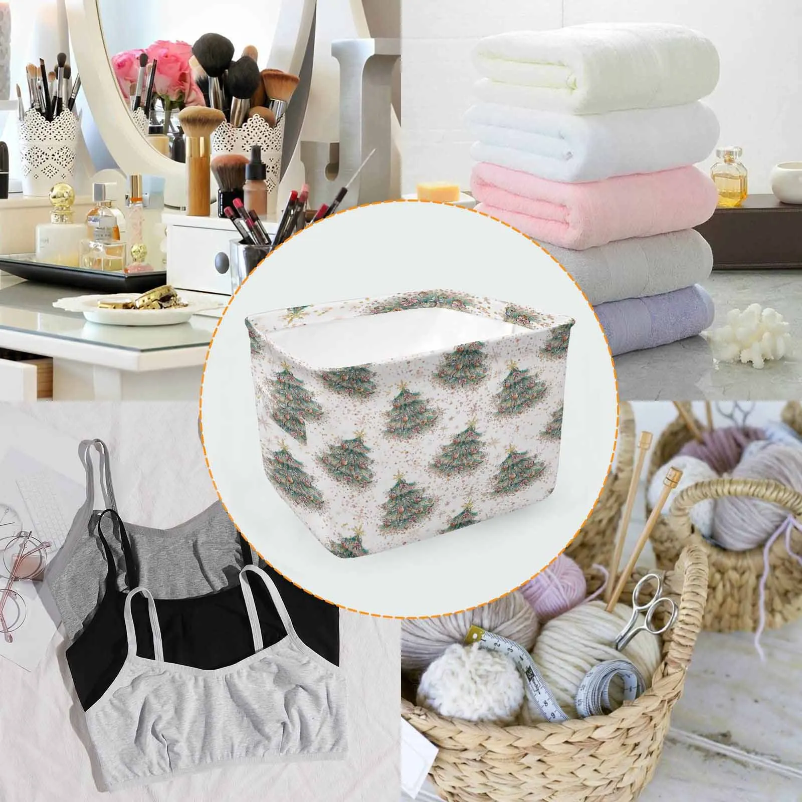 White Christmas 50  Storage Basket