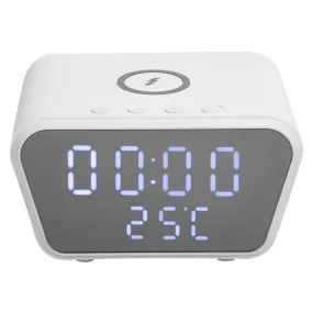 White Multi-Function Plastic Battery Powered Fast Charger And Clock - Ay-21