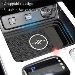 Wireless Car Charger, Wireless Fast Charging Board, Multi Device Charging Station, 15W Anti Slip Energy Disc