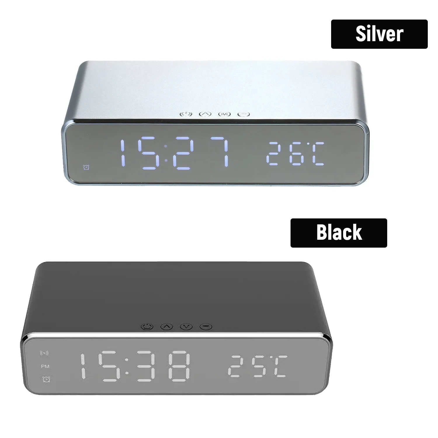 Wireless Charger LED Desk Clock