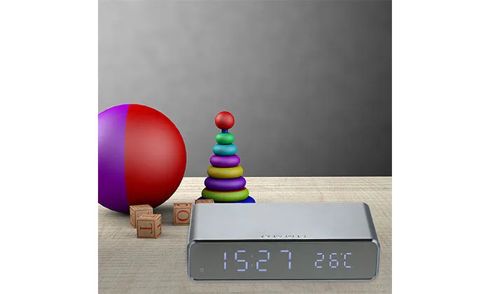 Wireless Charger LED Desk Clock