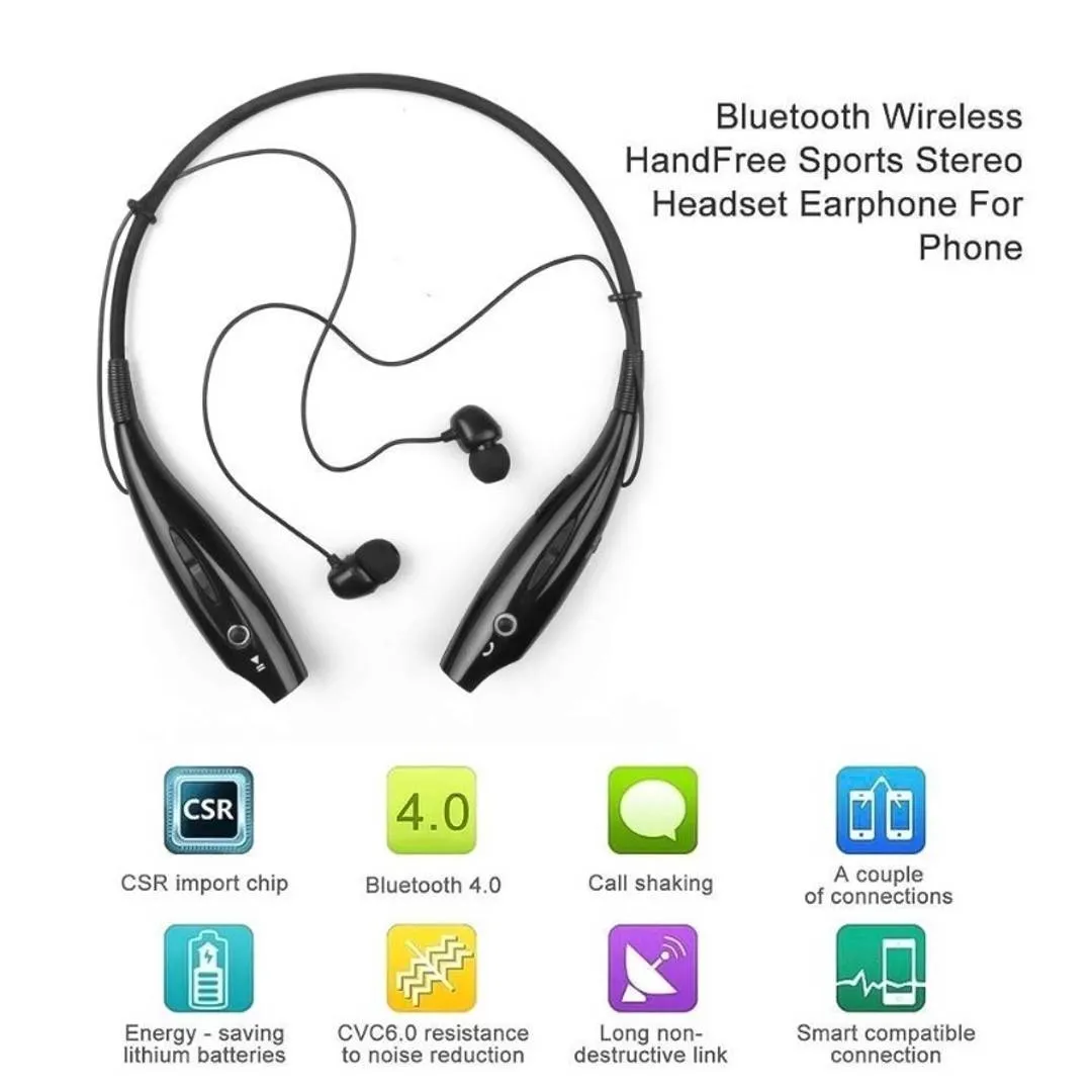 Wireless Neckband Bluetooth Earphone Headset