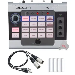 Zoom V3 Vocal Processor   Zoom TXF-8 TA3 to XLR Cable (Pair)